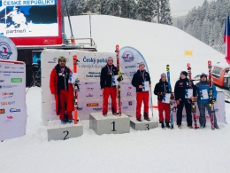 stupně vítězů DH muži 2018