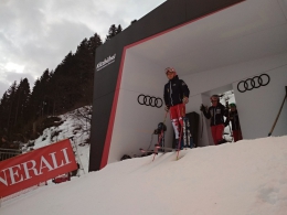 David Kubeš před prohlídkou trati