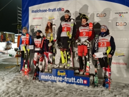 Stupně vitězů Evropský pohár Melchsee 4. místo Gabriela Capová (zcela vpravo)