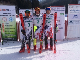 Nejlepší muž v cíli slalomu