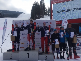 Stupně vítězů MČR slalom muži 2018