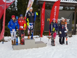 Stupně vítězů na EP v Trysilu: 4. Gabriela Capová, závod vyhrála Nastasia Noens (FRA)