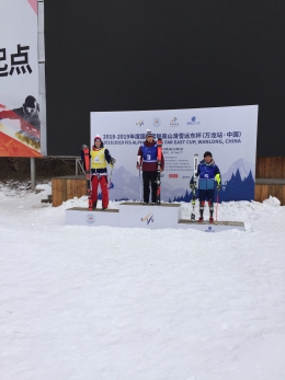 Stupně vítězů SL FEC druhý závod: 2. místo Jan Zabystřan