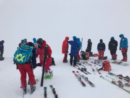 Atmosféra před startem SP, vlevo B. Bízik a M. Dubovská