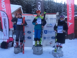 2. závod ženy: zleva 2. B. Svatpšová, 1. N. Zouharová, 3. V. Vydrová