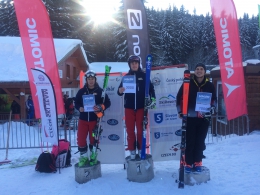 2. závod muži: zleva 2. F. Gola, 1. J. Koula, 3. M. Zvejnieks