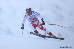 Ondřej Berndt na trati sjezdu na MS 2019