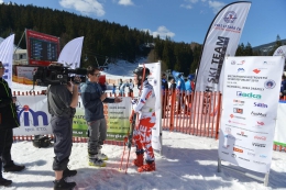 Vítězný Ondřej Berndt poskytuje rozhovor ČT