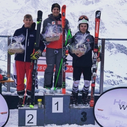 Ondřej Surkoš na 2. místě v obřím slalom NJR v Pfelders