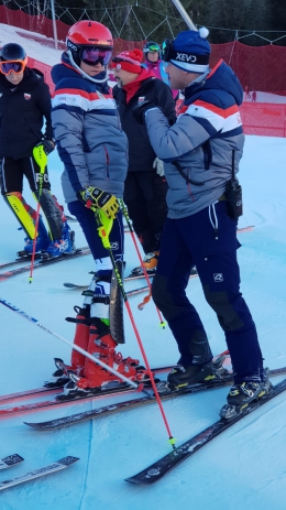 David Kubeš s trenérem Vladem Kovárem na YOG před 2. kolem AC