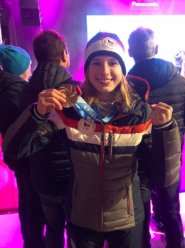 Štěpánka Ptáčková s bronzovou medailí