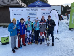 Mistři ČR v juniorech U21 a U18 ve slalomu a obří slalomu