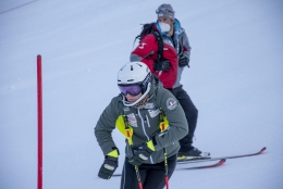 Martina Dobovská na prohlídce trati EP Klausberg