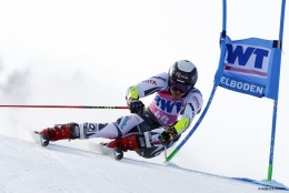 Kryštof Krýzl ve druhém obřím slalomu SP v Adelbodenu