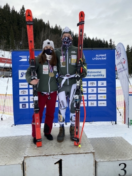 Mistři ČR 2021 v SG Barbora Nováková a Tomáš Klinský