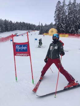 Tereza Nová ne prohlídce trati na Světovém poháru na italském Kronplatzu