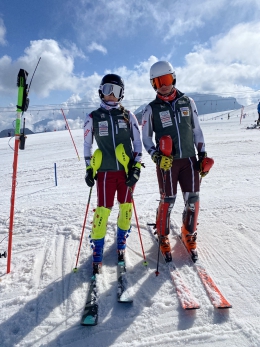 Trénink slalomu na Stelviu: Gabriela Capová, Adam Klíma 
