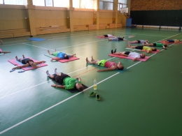 část programu se odehrávala také v tělocvičně 