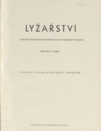 Lyžařství 1989